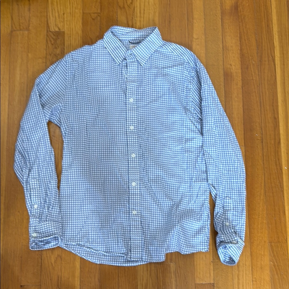 Faherty Gingham Blue Checkered Men